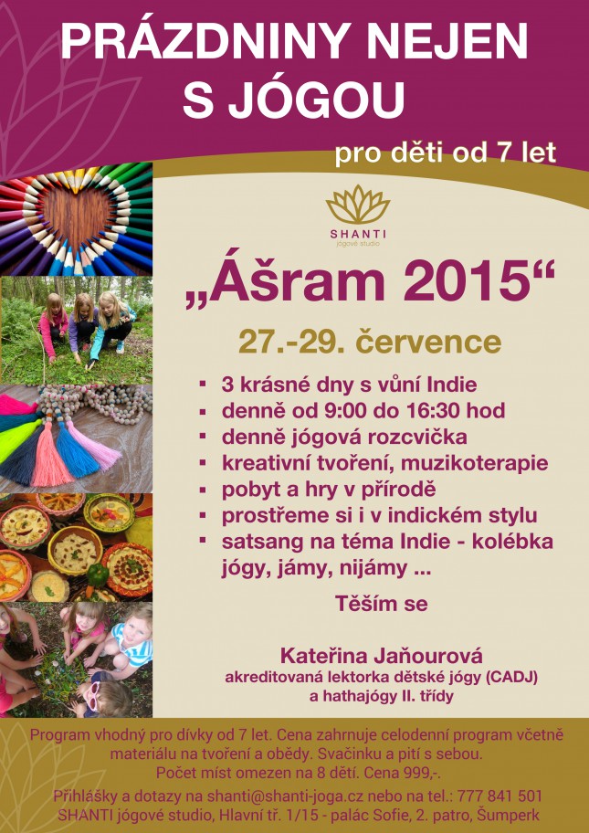 Prázdniny s jógou "Ašram 2015"