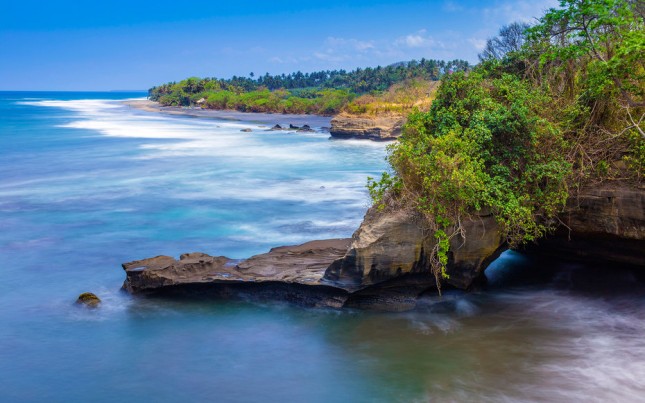 Indonesia, Bali, Coast, View of Balian beach