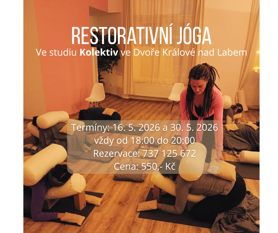 lektorka pečuje o klienty restorativní jogy